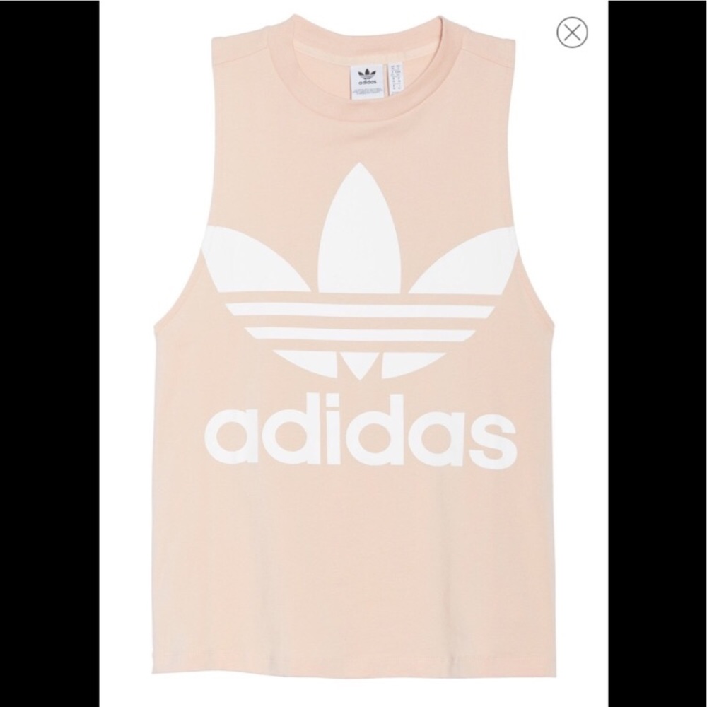 Adidas Blush Pink Tank Top/Muscle Tank - Picture 4 of 7